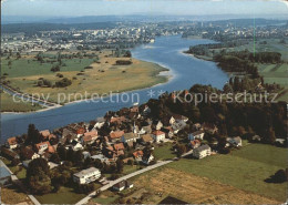 11950635 Gottlieben Fliegeraufnahme Mit Rhein Kreuzlingen Konstanz Gottlieben - Autres & Non Classés