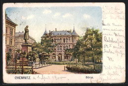 AK Chemnitz, Börse Und Denkmal  - Chemnitz
