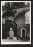 Foto-AK Deutscher Kunstverlag, Nr. 9: Wittenberg / Lutherstadt, Schlosskirche, Kanzel Mit Luthergrab  - Photographie