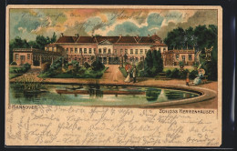 Lithographie Hannover, Schloss Herrenhausen  - Hannover