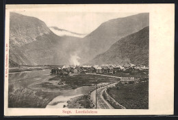 AK Sogn. Laerdalsören, Panorama  - Norvegia