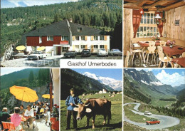 11904185 Urnerboden Gasthof Urnerboden Stube Terrasse Klausenstrasse Urnerboden - Autres & Non Classés