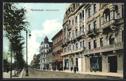 AK Marienbad, Kaiserstrasse Mit Geschäften  - Czech Republic