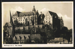 AK Marburg A. D. Lahn, Blick Auf Das Schloss  - Marburg