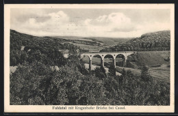 AK Fuldatal Bei Cassel, Ortspartie Mit Kragenhofer Brücke  - Fulda