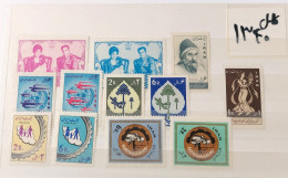 Iran Shah Pahlavi سری کامل تمبرهای یادگاری سال 1340  Commemorative Stamps Issued In Year 1961 - Irán