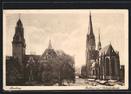 AK Duisburg, Rathaus Mit Salvatorkirche  - Duisburg