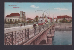 Ansichtskarte Diedenhofen Frankreich Moselbrücke Strassenbahn 2.Rekrutendepot - Autres & Non Classés