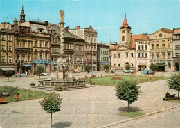 73595000 Broumov Braunau Boehmen Mirove Namesti S Radnici A Morovym Sloupem Od J - Czech Republic