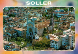 73594955 Soller Mallorca Vista Aerea En Primer Termino La Iglesia Parroquial Sol - Autres & Non Classés