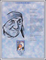 Bangladesh 2011 Saint Mother Teresa, Catholic Christian Missionary, Christianity, Indipex Delhi Exhibition - Bangladesch