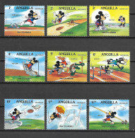 Disney Set Anguilla 1984 Olympic Games LOS ANGELES MNH - Disney