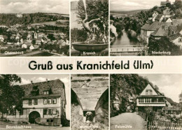 73593381 Kranichfeld Oberschloss Kranich Brunnen Niederburg Baumbachhaus Wahrzei - Kranichfeld