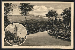 AK Wiesbaden, Blick Vom Kaiser Wilhelm-Turm Auf Den Rhein  - Wiesbaden