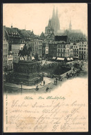 AK Köln, Marktplatz Mit Kirche  - Köln