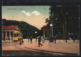 AK Düsseldorf, Strassenbahn Am Ratinger Tor  - Tram