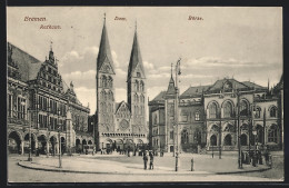 AK Bremen, Marktplatz Mit Rathaus, Dom Und Börse  - Bremen