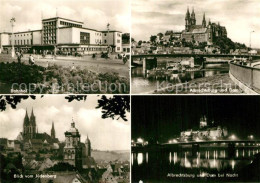 73593287 Meissen Elbe Sachsen Bahnhof Blick Vom Juedenberg Albrechtsburg Und Dom - Meissen