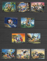 Disney Set Antigua & Barbuda 1994 Jules Verne's Novels MNH - Disney