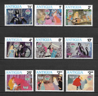 Disney Set Antigua 1980 Christmas -Sleeping Beauty MNH - Disney