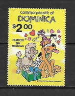 Disney Set Dominica 1981 50 Years Pluto MNH - Disney