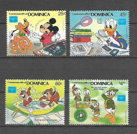 Disney Set Dominica 1984 Disney Characters And Stamp Collecting MNH - Disney