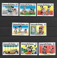 Disney Set Dominica 1989 The Glamour Of Holywood MNH - Disney