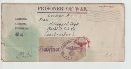 Letter From A German Prisoner Of War In USA, POW Camp Mexia, Tx Posted 22.5.1944 - Censored By Germans & - Militaria