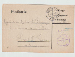 Card From A French Prisoner Of War In Germany, Kriegsgefangenenlager In Güstrow Posted Güstrow 13.4.1916 - Militaria