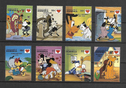 Disney Set Dominica 1997 Sealed With A Kiss MNH - Disney