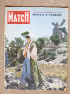 Journal Revue PARIS MATCH N° 292 - 30 Octobre Au 6 Novembre 1954 Miracle à Lourdes - Marcel Pagnol Lettres De Mon * - Informaciones Generales