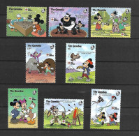 Disney Set Gambia 1987 Japanese Games And Sports MNH - Disney