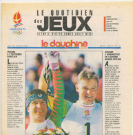 Le Dauphiné Libéré ALBERTVILLE 1992 Le Quotidien Des Jeux XVI° Jeux Olympiques D'Hiver N° 6 Lundi 10 Février 1992 - Desde 1950