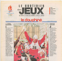 Le Dauphiné Libéré ALBERTVILLE 1992 Le Quotidien Des Jeux XVI° Jeux Olympiques D'Hiver N° 7 Mardi 11 Février 1992 - 1950 - Heute