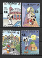 Disney Set Gambia 1992 World Columbian Stamp Expo MNH - Disney