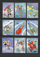 Disney Set Gambia 1993 Winter Sports MNH - Disney