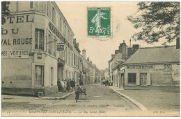 41 MONTOIRE. Rue Saint-Denis Boucherie Et Hôtel Du Cheval Rouge - Montoire-sur-le-Loir