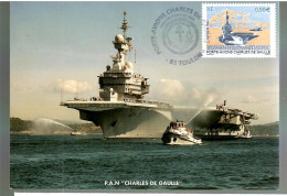 80011 -  Porte  Avions  CHARLES  DE  GAULLE - Correo Naval