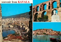73592377 Kavala Cavala Hafen Stadtpanorama Viadukt Kavala Cavala - Grecia