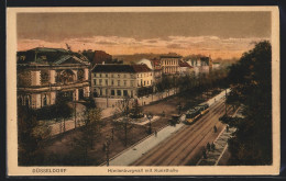 AK Düsseldorf, Strassenbahn Am Hindenburgwall Mit Kunsthalle  - Tramways