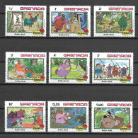 Disney Set Grenada 1982 Robin Hood MNH - Disney