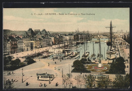 AK Le Havre, Bassin Du Commerce Et Place Gambetta, Strassenbahn  - Tram