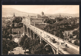 AK Bern, Strassenbahn Auf Der Kornhausbrücke, Mit Theater  - Tranvía