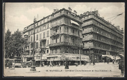 AK Marseille, Carrefour Cours Belzunce Et Rue Noailles, Strassenbahn  - Strassenbahnen