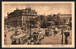 AK Berlin, Potsdamer Platz Mit Palast-Hotel Und Strassenbahn  - Tram