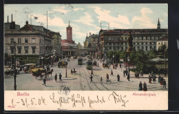 AK Berlin, Alexanderplatz Mit Konditorei-Cafe Und Strassenbahn  - Tram