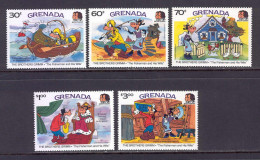 Disney Set Grenada 1985 The Fisherman And His Wife MNH - Disney