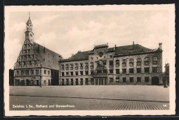 AK Zwickau I. Sa., Rathaus Und Gewandhaus  - Zwickau