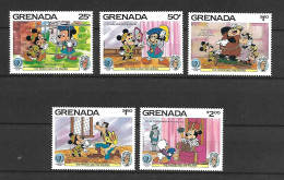 Disney Set Grenada 1985 The Prince And The Pauper MNH - Disney