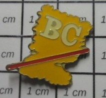 810i Pin's Pins / Beau Et Rare / MARQUES / BC TRUC JAUNE AVEC UN TRAIT JAUNE - Marques